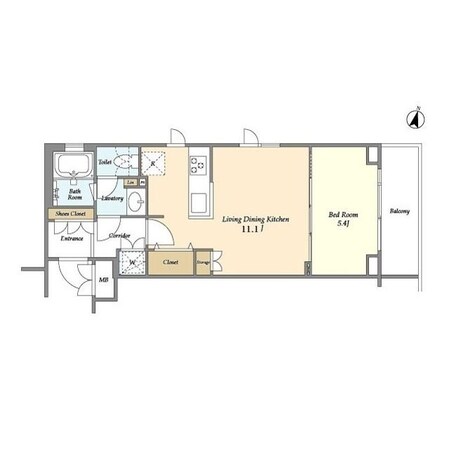 SUNIVAS飯田橋の物件間取画像